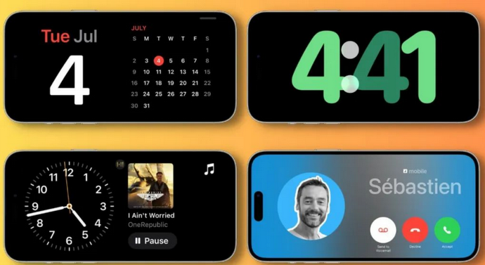 怀安苹果手机维修分享iOS17横屏充电待机显示有什么好处 