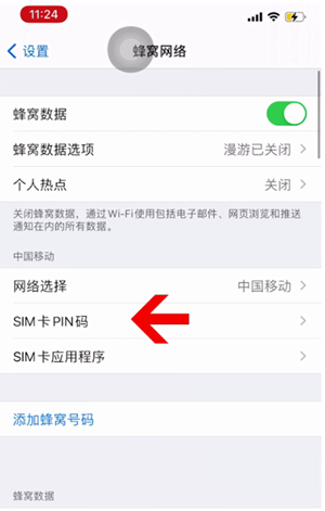 怀安苹果14维修网分享如何给iPhone14的SIM卡设置密码 