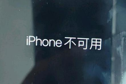 怀安苹果服务网点分享锁屏界面显示“iPhone 不可用”如何解决 