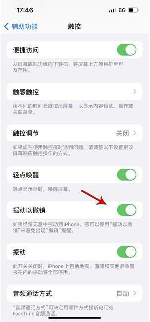 怀安苹果手机维修分享iPhone手机如何设置摇一摇删除文字 